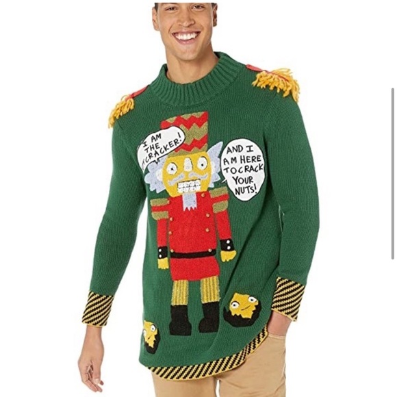 21. Dubgee Whoopi Goldberg Nutcracker Holiday Christmas Sweater NWT - Picture 2 of 16